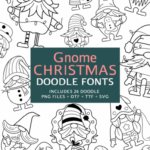 Gnome Christmas Doodle Font - Featured Image