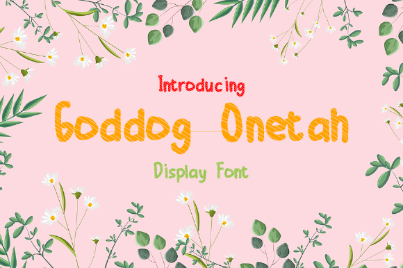 Goddog Onetah Font - Featured Image