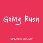 Going Rush Font - Featured Image