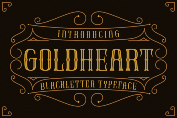GoldHeart Font - Featured Image