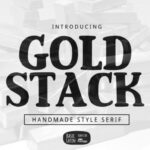Gold Stack Font - Featured Image