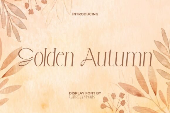 Golden Autumn Font - Featured Image