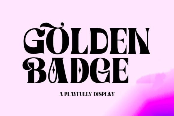 Golden Badge Font - Featured Image