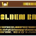 Golden Bar Font - Featured Image