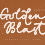 Golden Blast Font - Featured Image