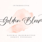 Golden Bloom Font - Featured Image