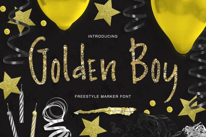 Golden Boy Font - Featured Image