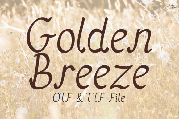 Golden Breeze Font - Featured Image