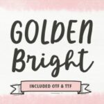 Golden Bright Font - Featured Image