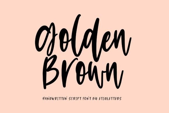 Golden Brown Font - Featured Image