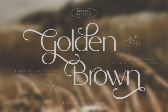 Golden Brown Font - Featured Image
