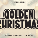 Golden Christmas Font - Featured Image