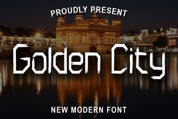 Golden City Font - Featured Image