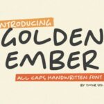 Golden Ember Font - Featured Image