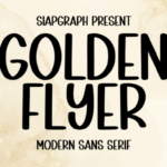 Golden Flyer Font - Featured Image