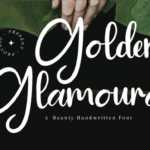 Golden Glamoura Font - Featured Image