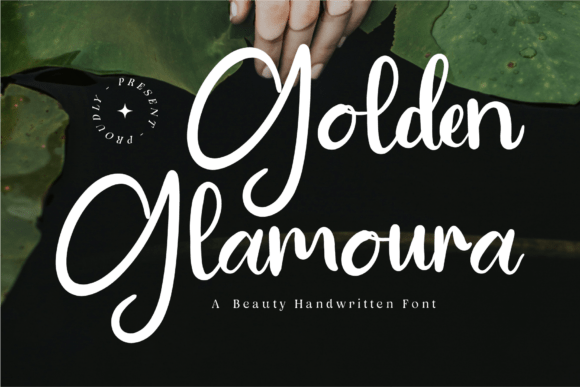Golden Glamoura Font - Featured Image