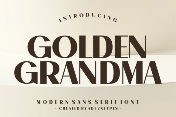 Golden Grandma Font - Featured Image