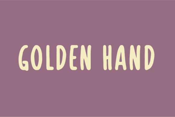 Golden Hand Font - Featured Image