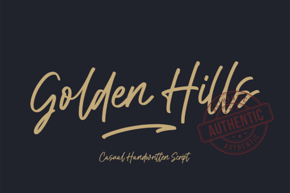 Golden Hills Font - Featured Image