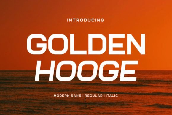 Golden Hooge Font - Featured Image