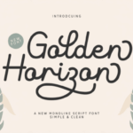 Golden Horizon Font - Featured Image