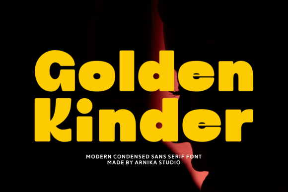 Golden Kinder Font - Featured Image