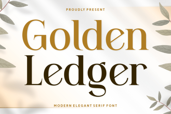 Golden Ledger Font - Featured Image