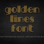 Golden Lines Font - Featured Image