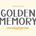 Golden Memory Font - Featured Image