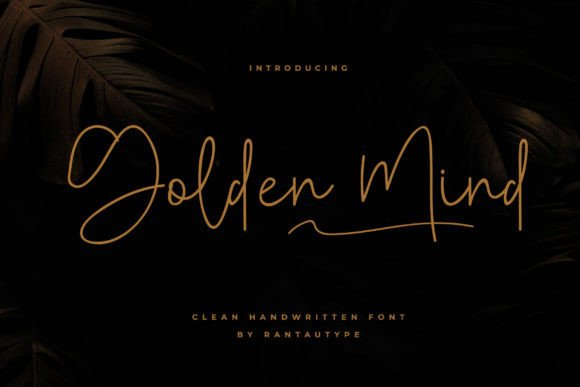 Golden Mind Font - Featured Image