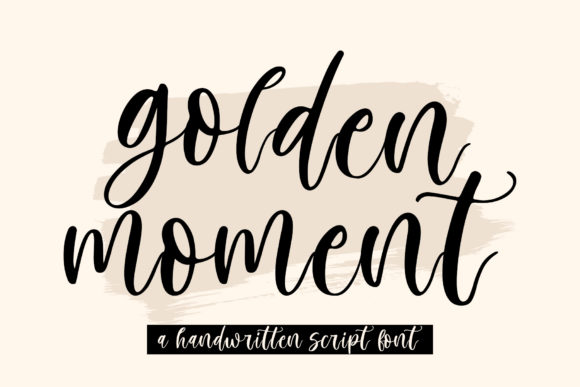 Golden Moment Font - Featured Image