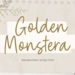 Golden Monstera Font - Featured Image