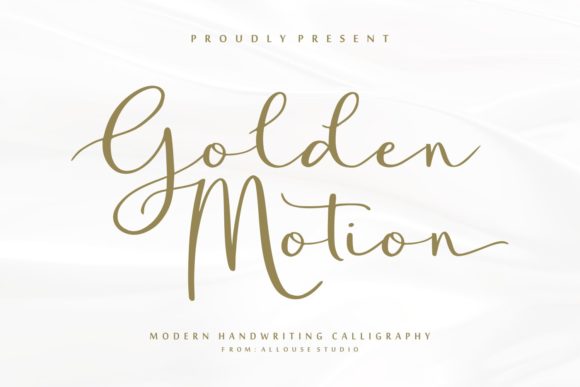 Golden Motion Font - Featured Image