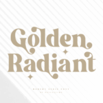 Golden Radiant Font - Featured Image