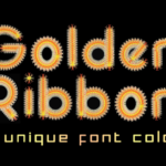 Golden Ribbon Font - Featured Image
