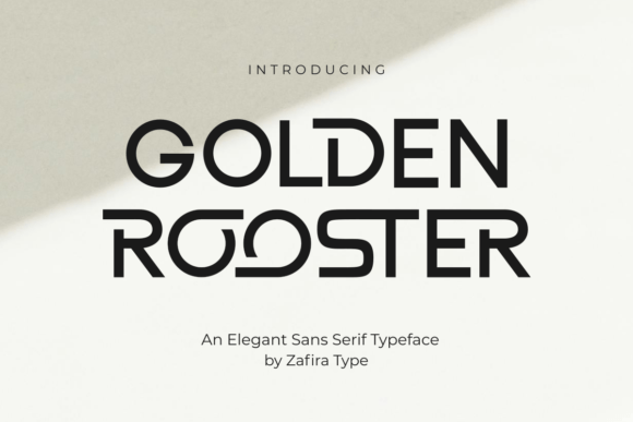 Golden Rooster Font - Featured Image