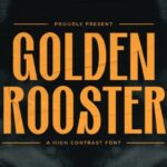 Golden Rooster Font - Featured Image