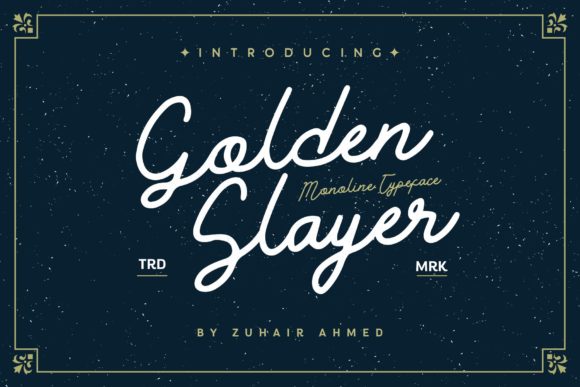 Golden Slayer Font - Featured Image