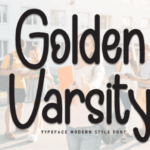 Golden Varsity Font - Featured Image