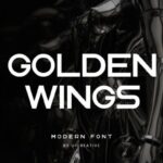 Golden Wings Font - Featured Image