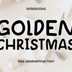 Goldern Christmas Font - Featured Image