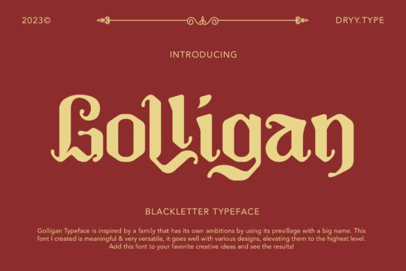 Golligan Font - Featured Image