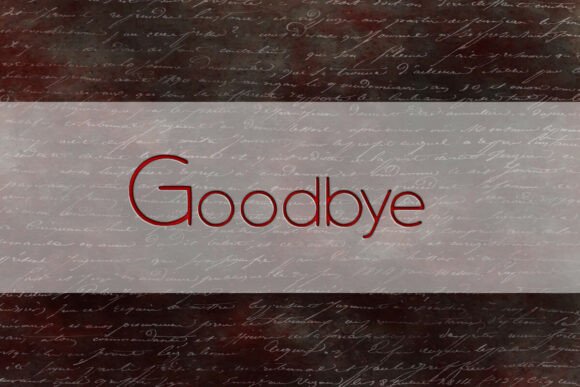 Good Bye Font - Featured Image