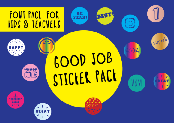 Good Job Sticker Pack Font - Featured Image