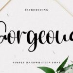 Gorgeous Font - Featured Image