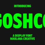 Goshco Font - Featured Image