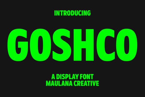 Goshco Font - Featured Image