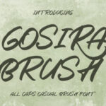 Gosira Brush Font - Featured Image