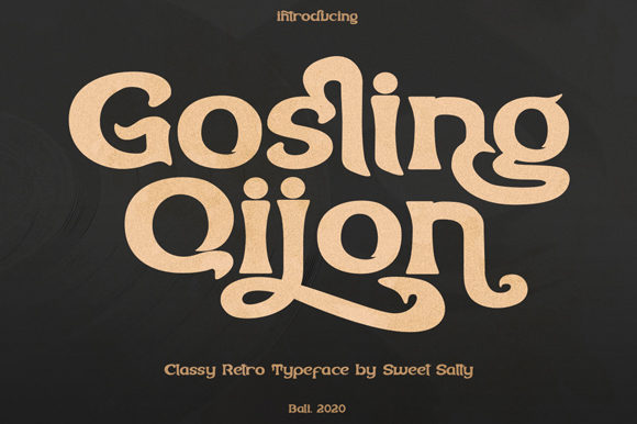 Gosling Qijon Font - Featured Image